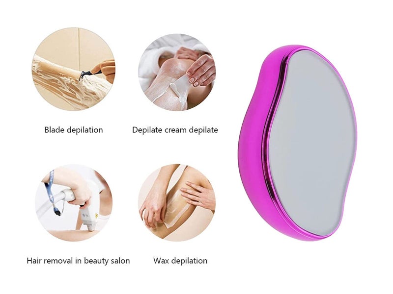 Crystal Hair Eraser, Reusable & Washable Exfoliation Hair Removal Tool, Pink64608508987394112
