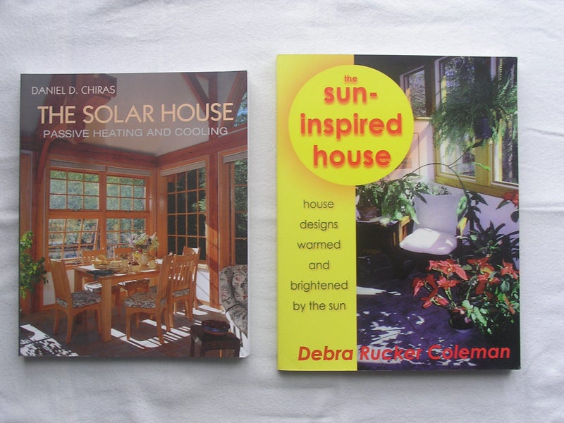 The SUN inspired House, 248 pgs + The SOLAR HOUSE, 286 pgs (2)books- as New Carousel 1