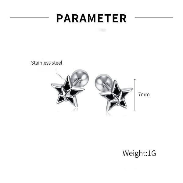 Fashion Star Design Studs Stainless Steel Carousel 2