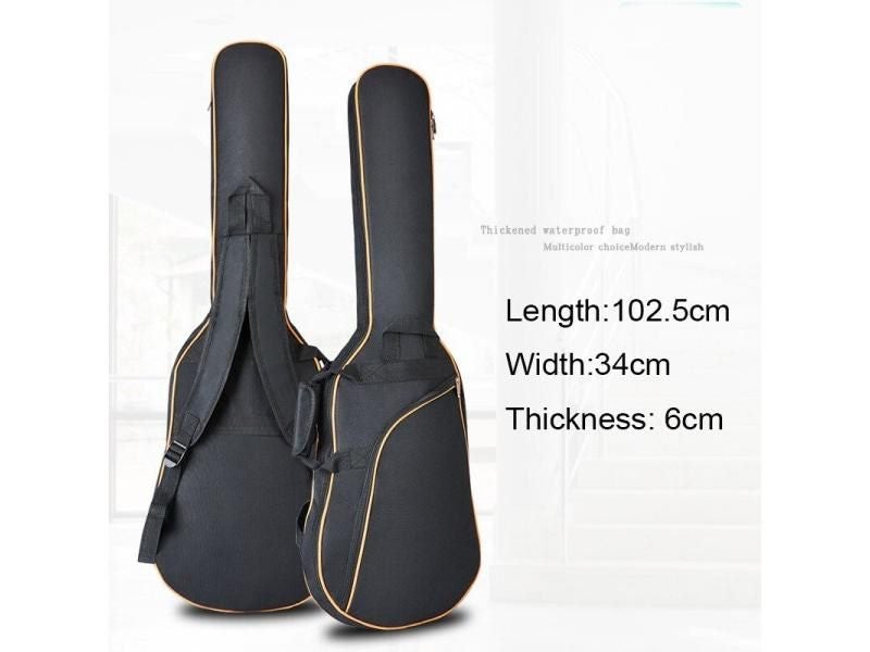 40/41 Inchs Oxford Fabric Electric Guitar Case Colorful Edge Gig Bag Double Carousel 1