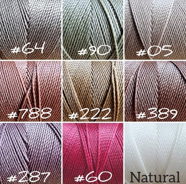 Lilac Dreamz Cor#287 1mm Linhasita 170metre roll 100% waxed macrame cord Carousel 5