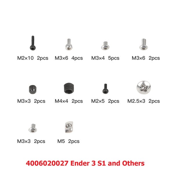 3D Printers Common Screws Kit- for various Creality Printers Carousel 1