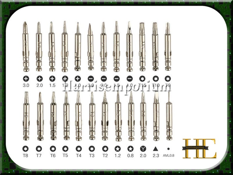 Cellphone repair tools kit 25 in 1 multitool wallet torx security bit set Carousel 2