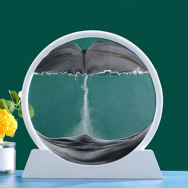 12 inch Creative 3D landscape quicksand painting Carousel 1