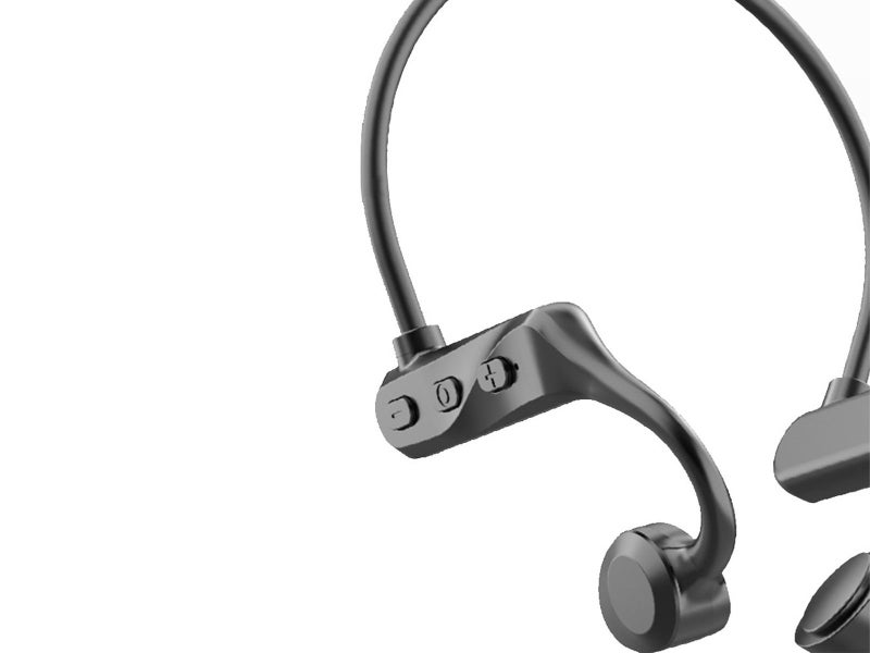 1 X Bluetooth 5.0 Air Conduction Headphones Wireless Sport Earphone Black Carousel 2