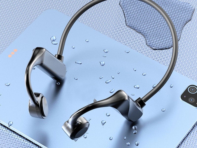 1 X Bluetooth 5.0 Air Conduction Headphones Wireless Sport Earphone Black Carousel 5