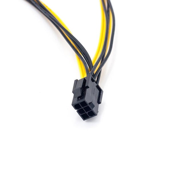 PCI-E 6-pin to Dual 6+2-pin (6-pin/8-pin) Power Splitter Cable Carousel 5
