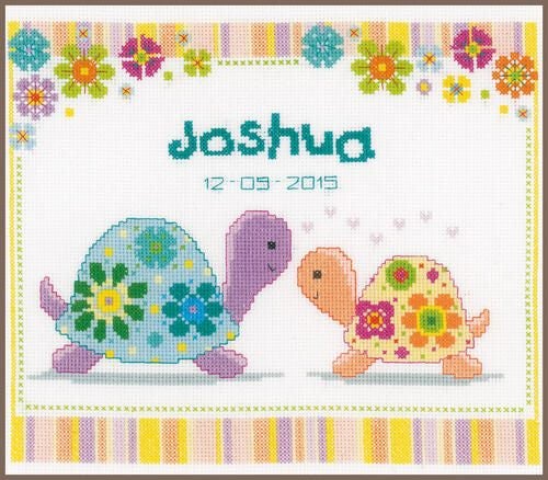 Vervaco Cross Stitch Kit - Colourful turtles Carousel 1