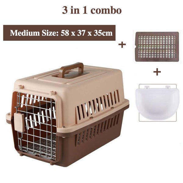 Pet travel carrier or cage dog cage cat carrier airline travel cage Medium size Carousel 1