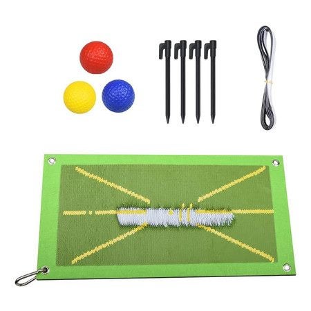 Golf Training Mat Golf Putter Practice for Swing Detection Batting Carousel 8
