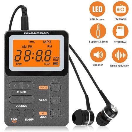 Portable AM FM Radio Emergency Weather Alert Radio Transistor Radio with Excelle Carousel 1