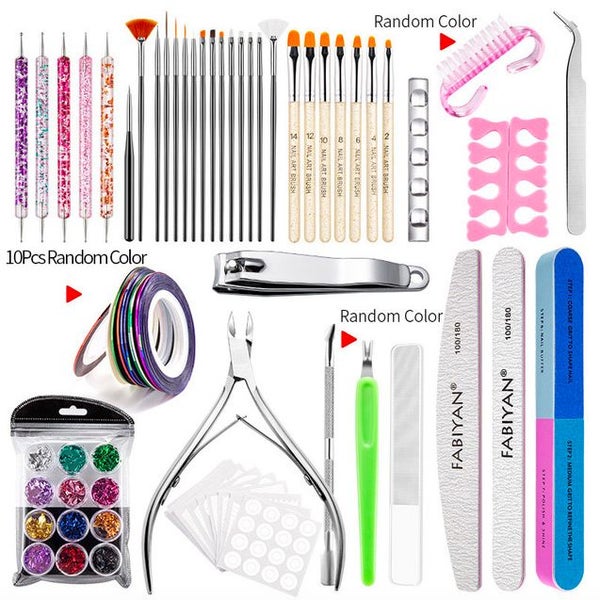 New Nail Art Brushes Set Nail Art Tool Set Sale Sale Carousel 1