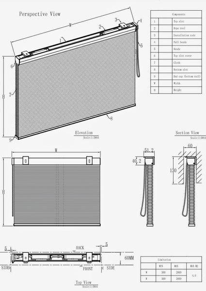 Honeycomb Blinds - 150cm width, 150cm height Carousel 5