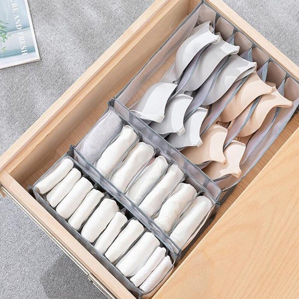 11 Grids Drawer Organiser Divider Jeans Sock Underwear Storage Closet Wardrobe Carousel 2