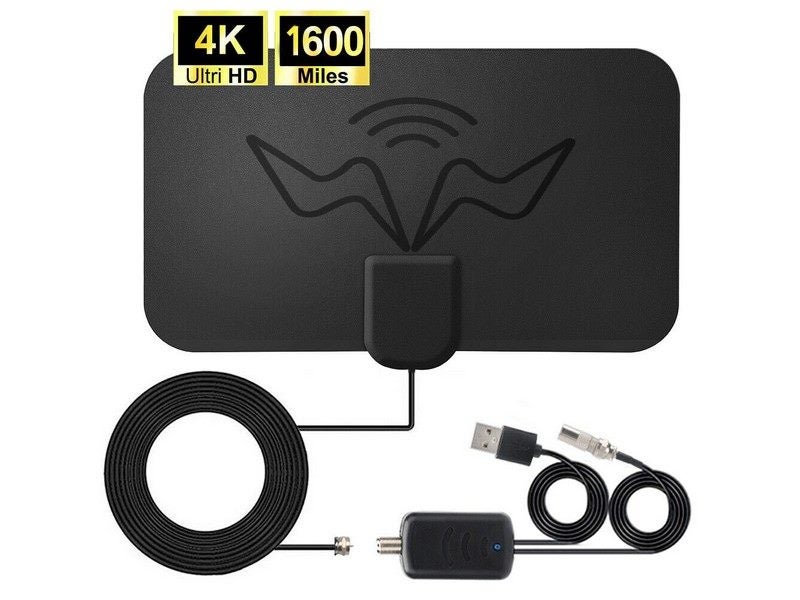 1600 Mile 4K Digital Indoor TV Antenna Signal Amplifier DVB-T TV Digital Antenna Carousel 2