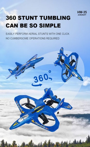 New Flying Stunt Drone Toy Foam Glider Plane RC Remote Control Airplane for Kids Carousel 2