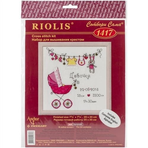 Riolis It's a Girl! - Cross Stitch Kit Carousel 2