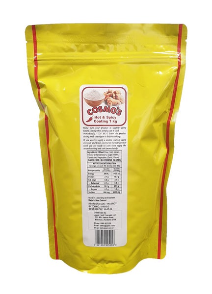 Cosmo's Hot & Spicy Chicken Coating 1kg Carousel 1