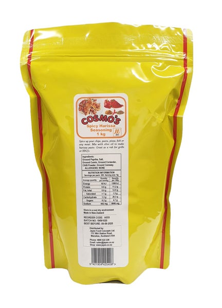 Cosmo's Spicy Harissa seasoning 1kg bag Carousel 1