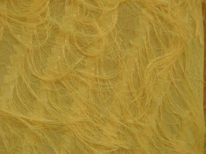 Rare CHIFFON Type SEWING FABRIC Fringe Thread MATERIAL 1.5m x 110cm Carousel 2