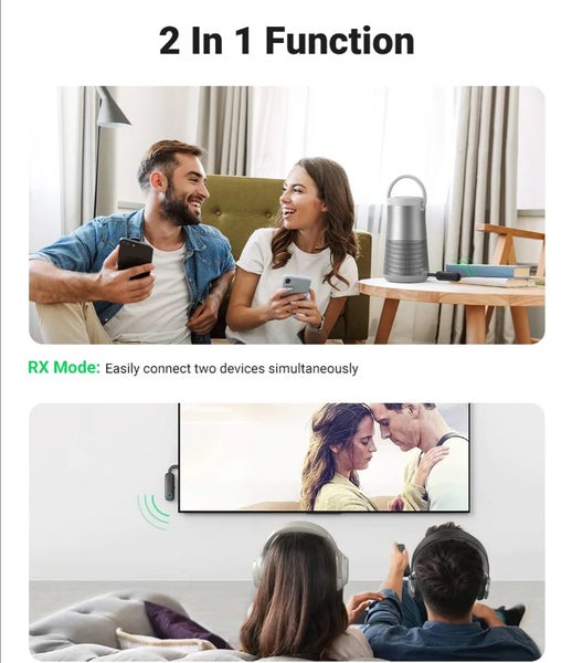 UGREEN Bluetooth 5.0 Wireless Transmitter & Receiver Hands-Free Kit Carousel 2