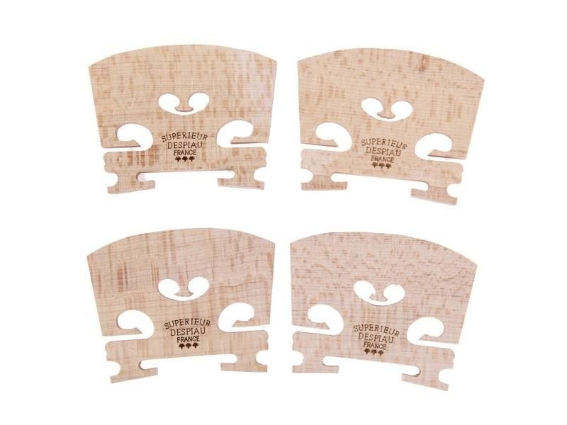 4pcs Violin Bridges Fiddle Maple Wood For 4/4-3/4 Size Instrument Accessories Carousel 1