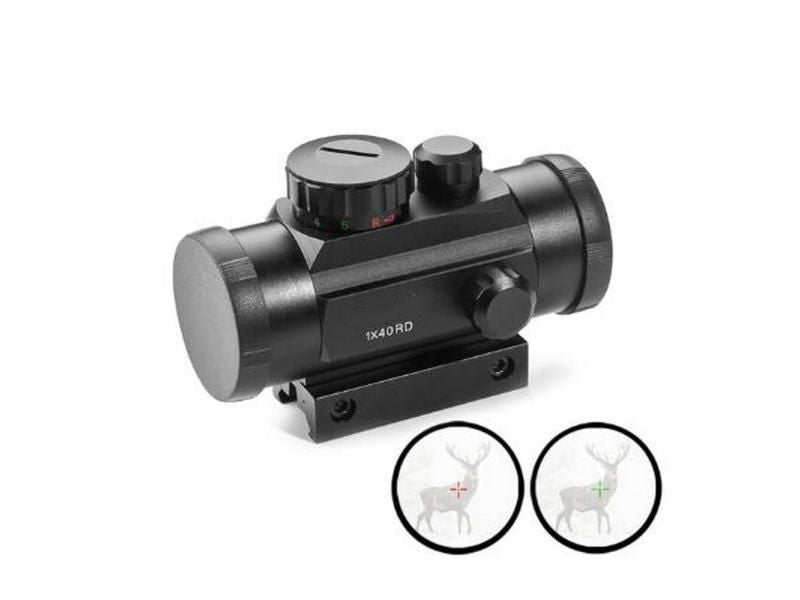 Tactical Hunting Red Dot 1X40RD 20mm Mounts Rifle Scope Aim Point Carousel 1