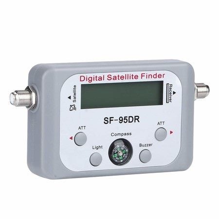 Digital Satellite Signal Finder Meter for Dish Network Directv FTA - White Carousel 2