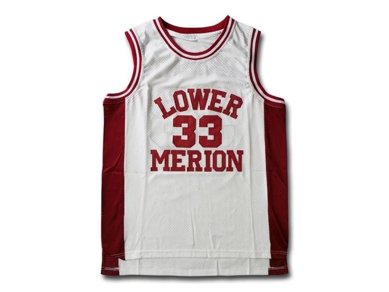 Kobe Bryant Lower Merion Maroon High School Retro Basketball