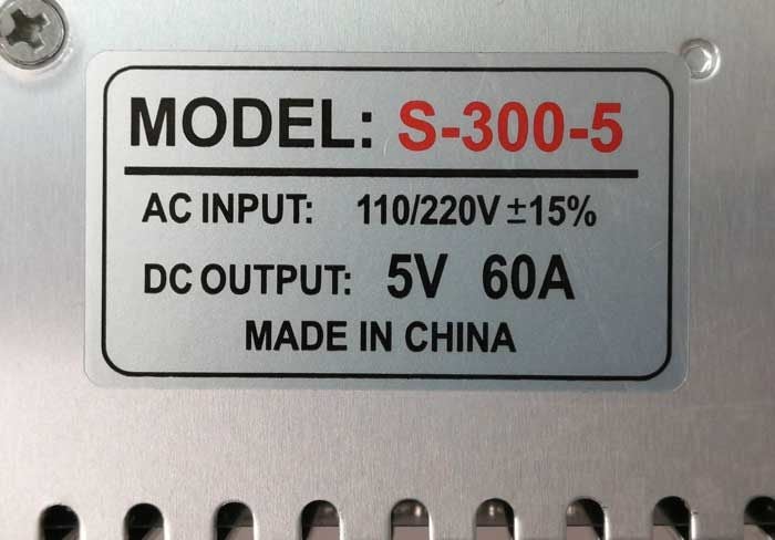 5V 60A DC Power Supply - SKU: YPPS26 Carousel 2