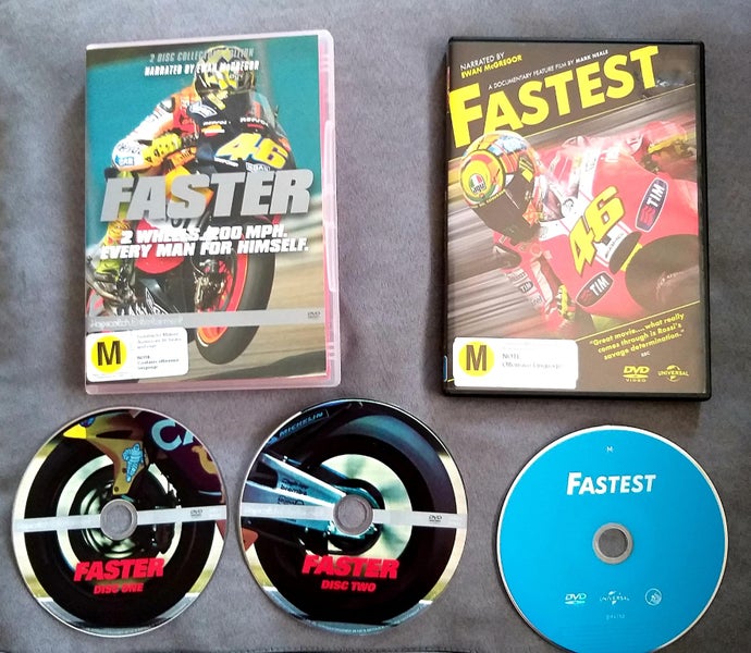 Faster and Fastest motorbike Dvds.