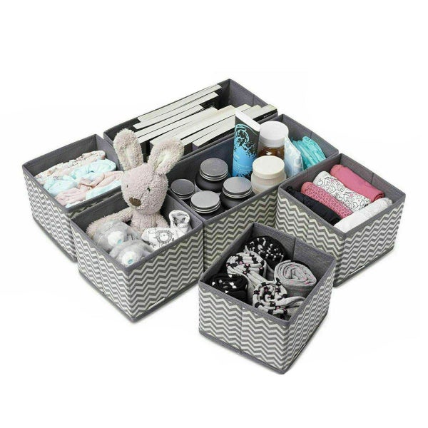 6pcs/Set Storage Bag Set Drawer Divider Wardrobes Solution - NEW Carousel 1