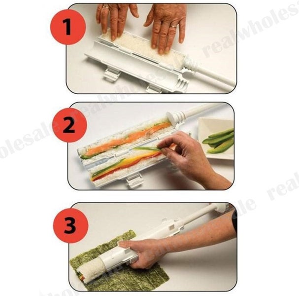 Sushi Maker DIY Tool Roller 3pcs Carousel 4