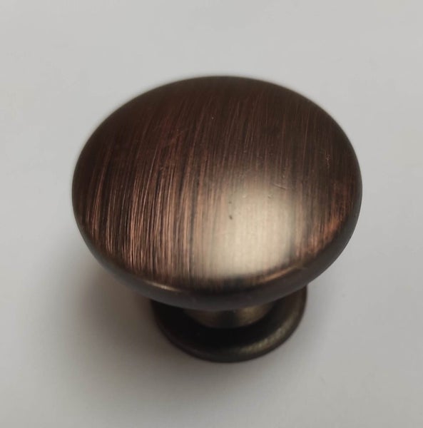 Knob Brushed Copper Round Small - Cabinet Drawer and Cupboard Door Carousel 3