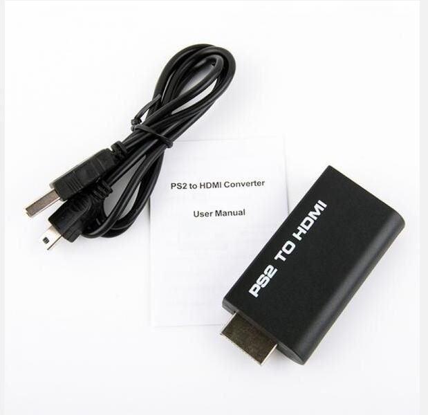 PS2 To HDMI Video Converter Adapter in 3.5mm Audio jack For HDTV inc HDMI cable Carousel 6