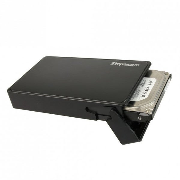 Simplecom SE325 Tool Free 3.5" SATA HDD to USB 3.0 Hard Drive Enclosure - Bla... Carousel 1