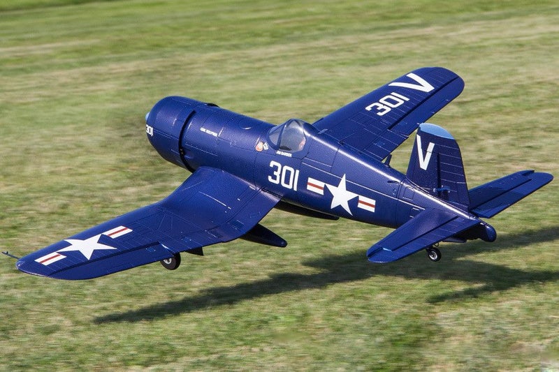 FMS F4U Corsair V3 6ch Blue 1400mm (55") Wingspan With Reflex v2 Stabilizer Carousel 2