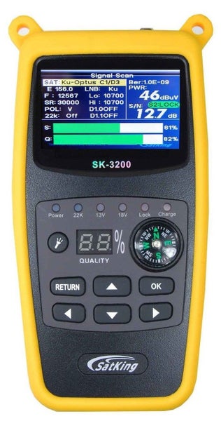 Satking SK-3200 VAST Satellite TV Finder Meter VAST Compliant MPEG4 2.4" Screen Carousel 1