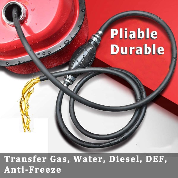 High Flow Siphon Pump, Gasoline Oil Water Fuel Diesel Transfer Siphon Pump Carousel 1