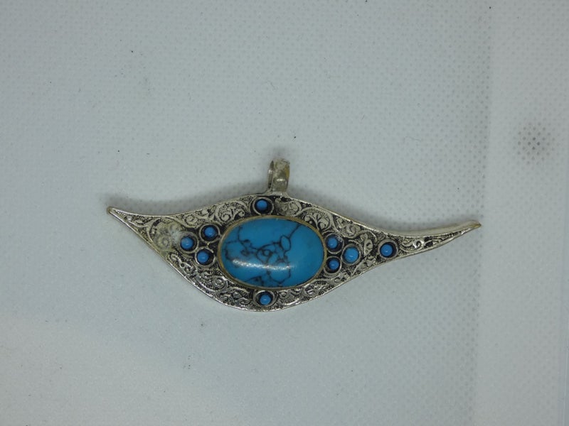 Nepalese Tibetan Necklace Pendant, Handmade and Traditional Carousel 1