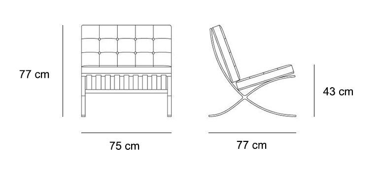Barcelona Cowhide Chair Carousel 3