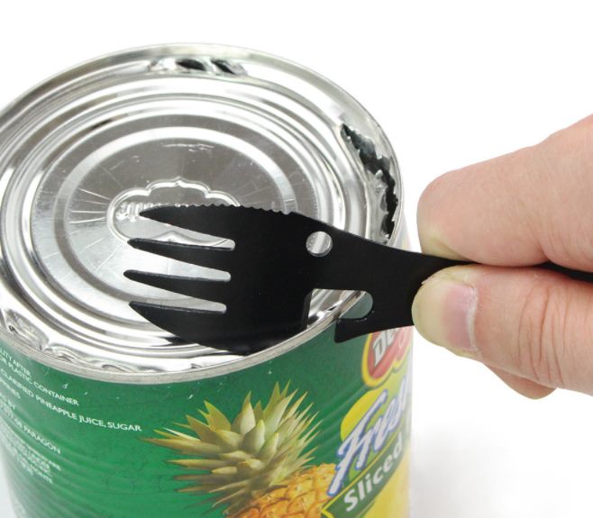 5 in 1 Camping Survival Tool Fork Knife Spoon Bottle Opener Can Opener Carousel 5
