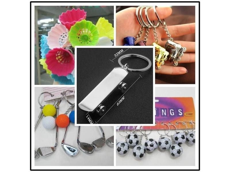 Plastic Bowling Bag Pendant Mini Bowling Ball Keychain Souvenir Key Ring Carousel 1