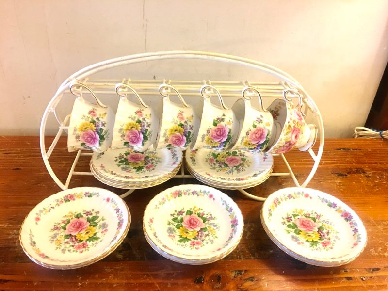 Antique porcelain cups and plates sets Carousel 2