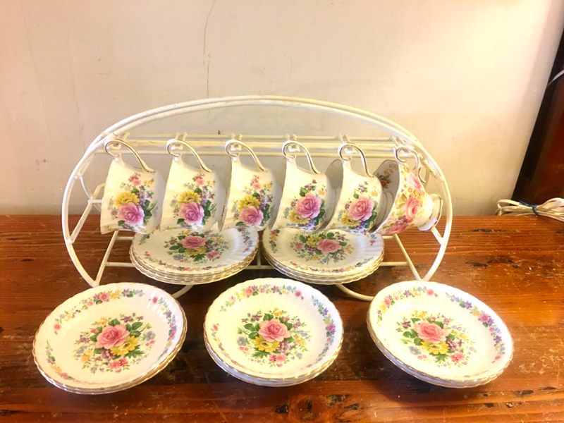 Antique porcelain cups and plates sets Carousel 7
