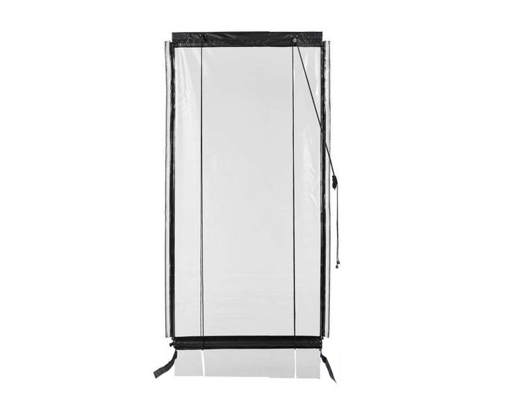 118CM X 240CM Heavy Duty PVC Clear Patio Cafe Blinds Outdoor UV Protect Awning Carousel 1