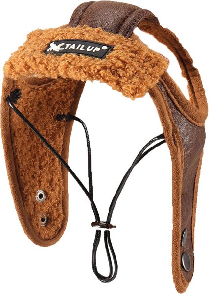 Pet Dog Fleece Aviator Hat Winter Warm Pet Leather Trapper Pilote Carousel 2