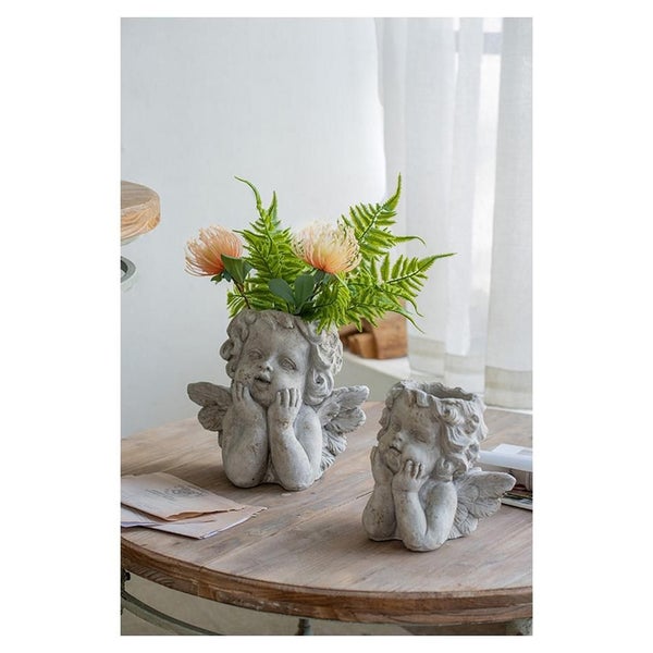 Rembrandt Angel Planter - Off-White (SE2313) Carousel 4