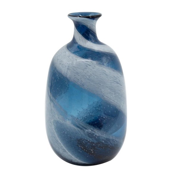 Rembrandt Blue Glass Vase - Blue (SE2617) Carousel 2