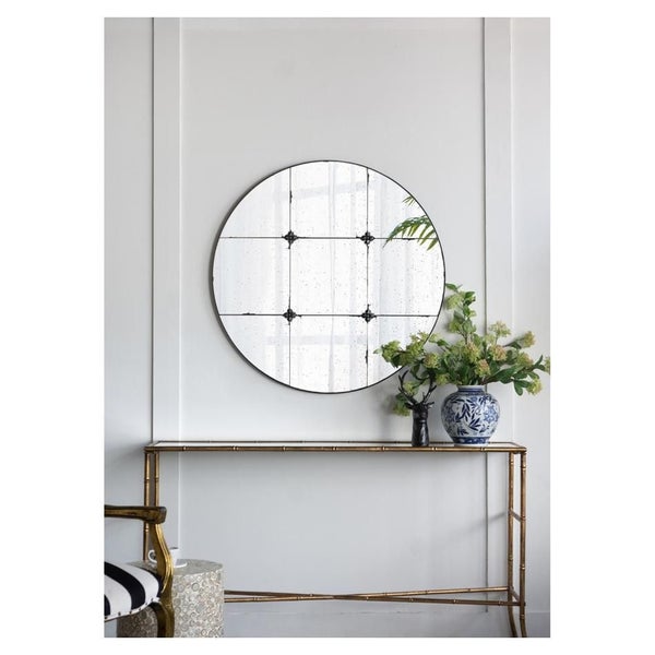 Rembrandt Round Antique Wall Mirror (SE2518) Carousel 1